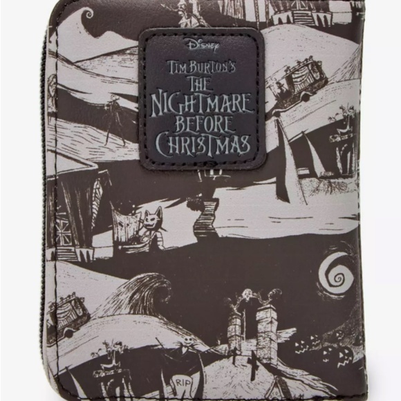 Loungefly Nightmare Before Christmas Jack RIP Glow-In-The-Dark Wallet NEW - Picture 9 of 10